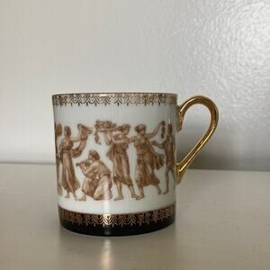 Vintage Royal Crown Green Classic Bone China Mug